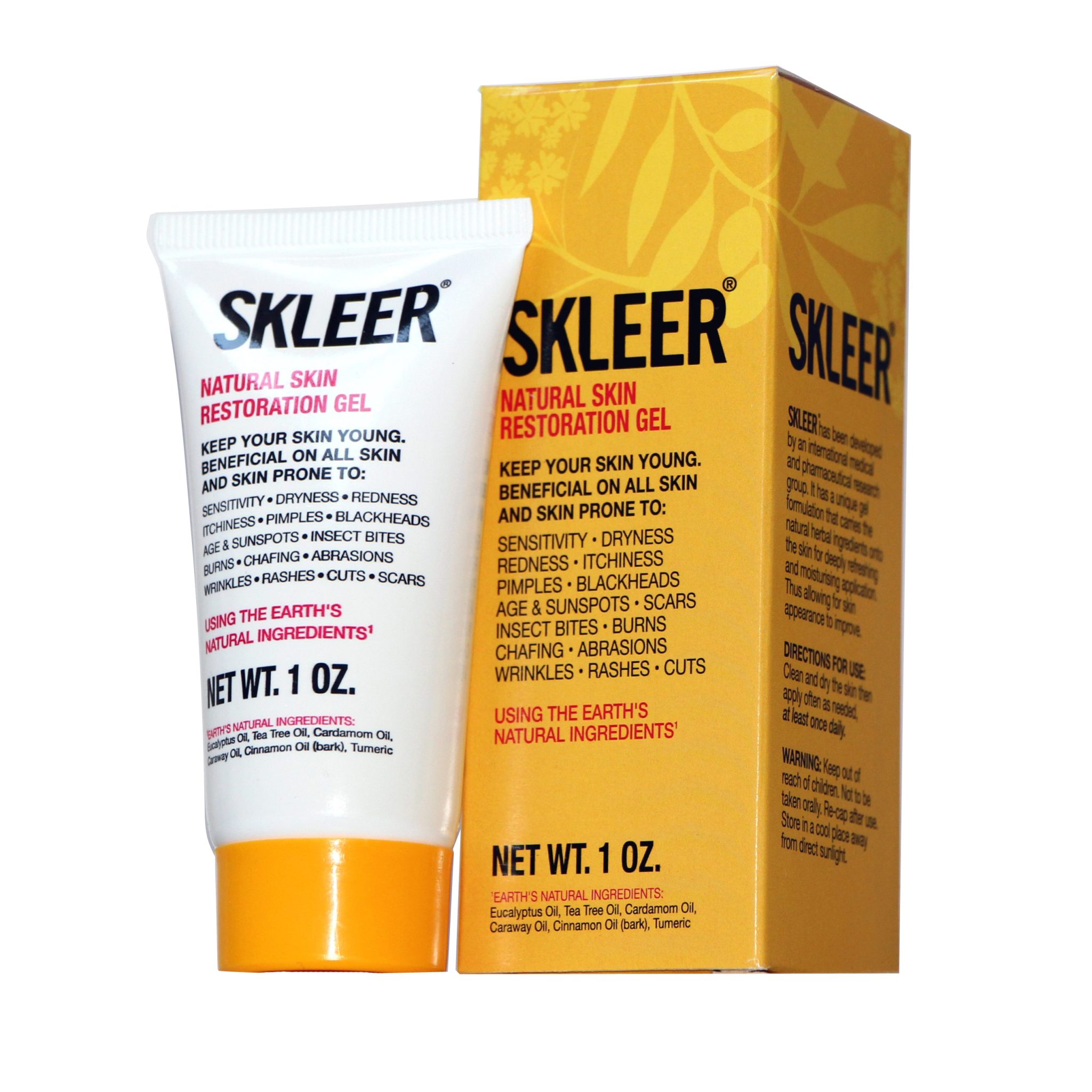 SKLEER – Natural Skin Restoration Gel – 30ml/1oz - SKLEER