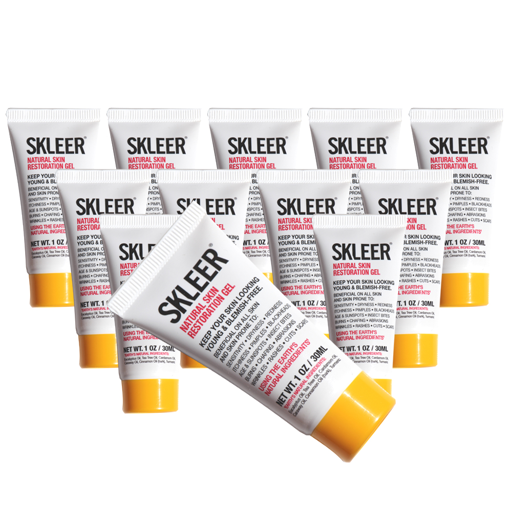 SKLEER – Natural Skin Restoration Gel – 30ml/1oz x12