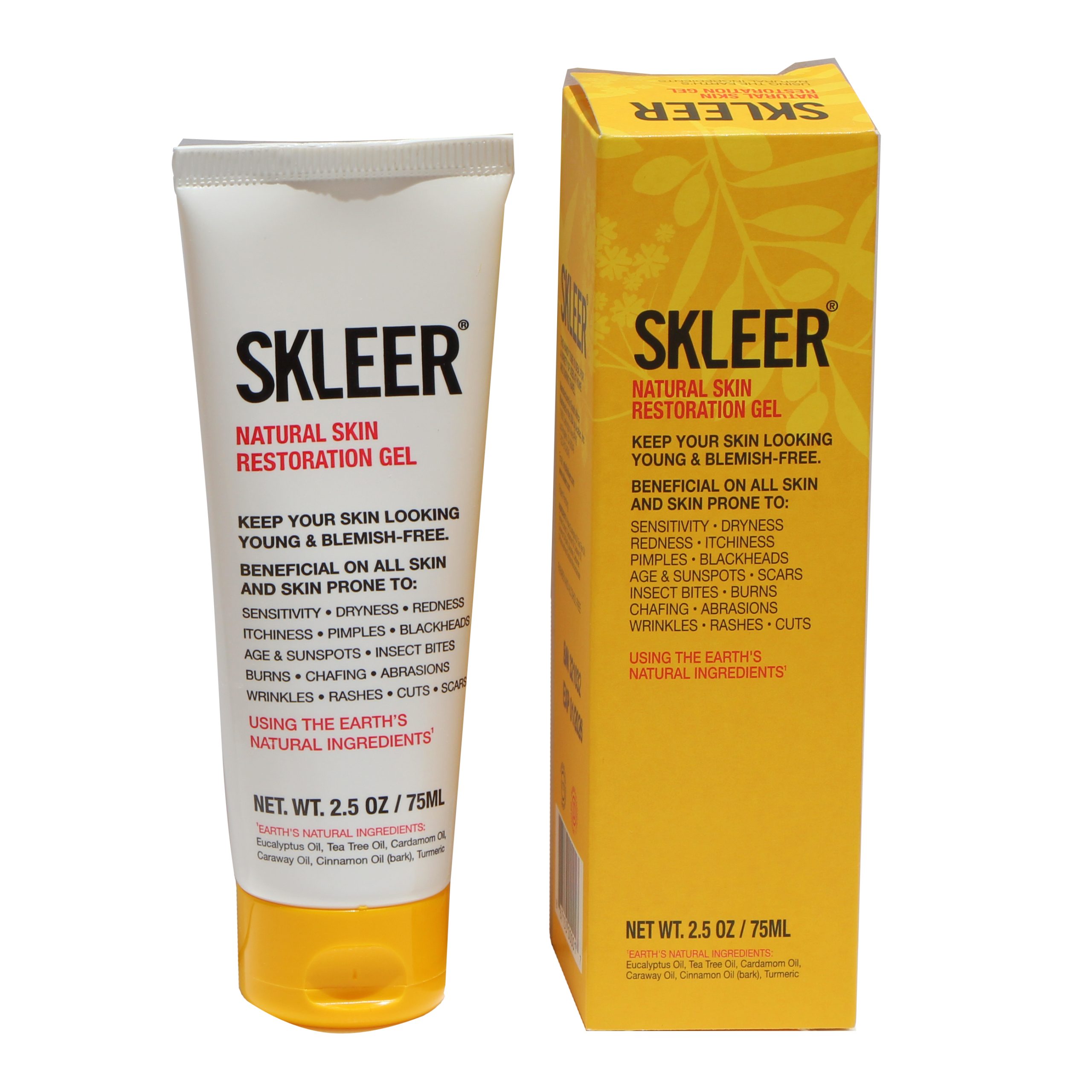 SKLEER - Natural Skin Restoration Gel - 75ml/2.5oz