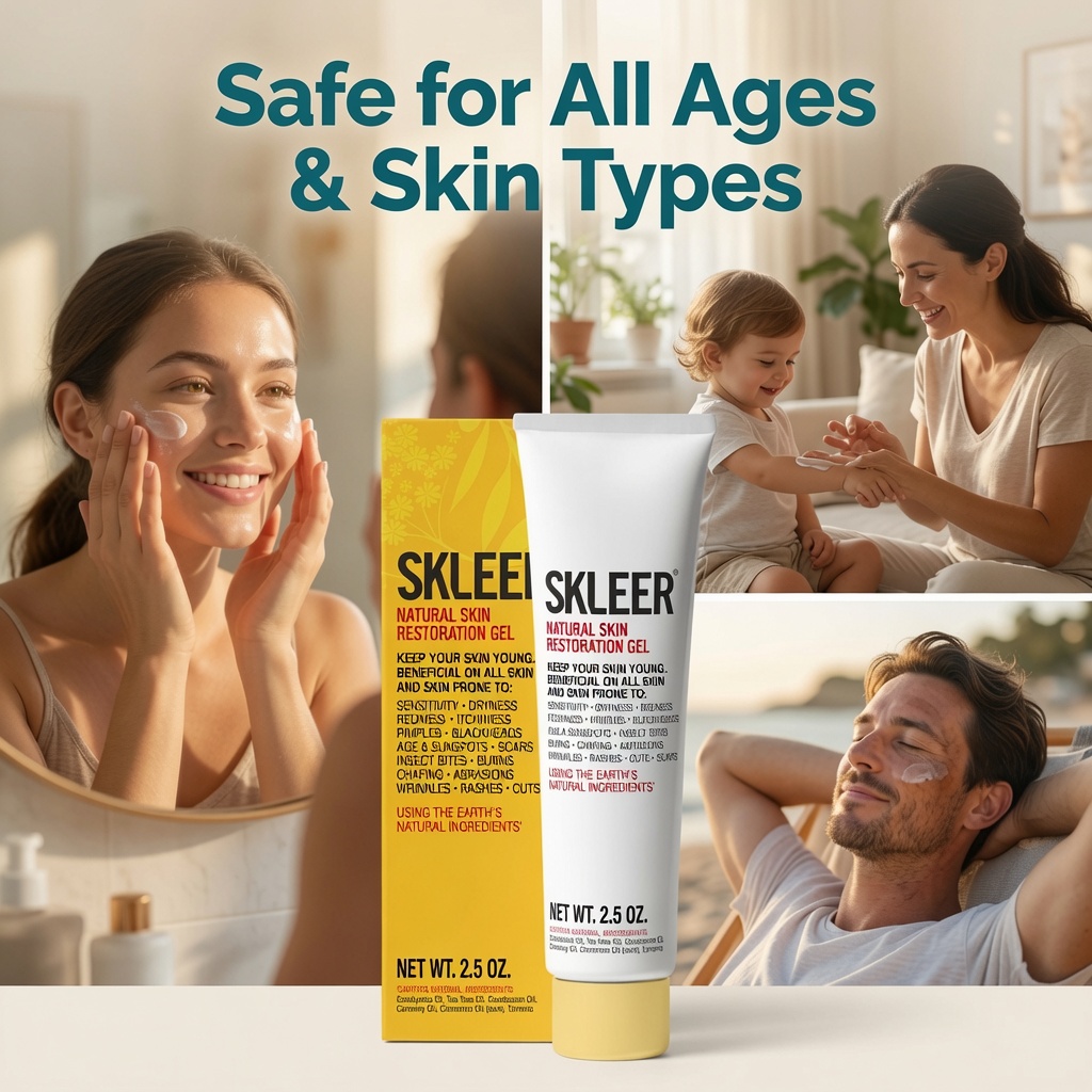 SKLEER - Natural Skin Restoration Gel - 75ml/2.5oz - Image 4