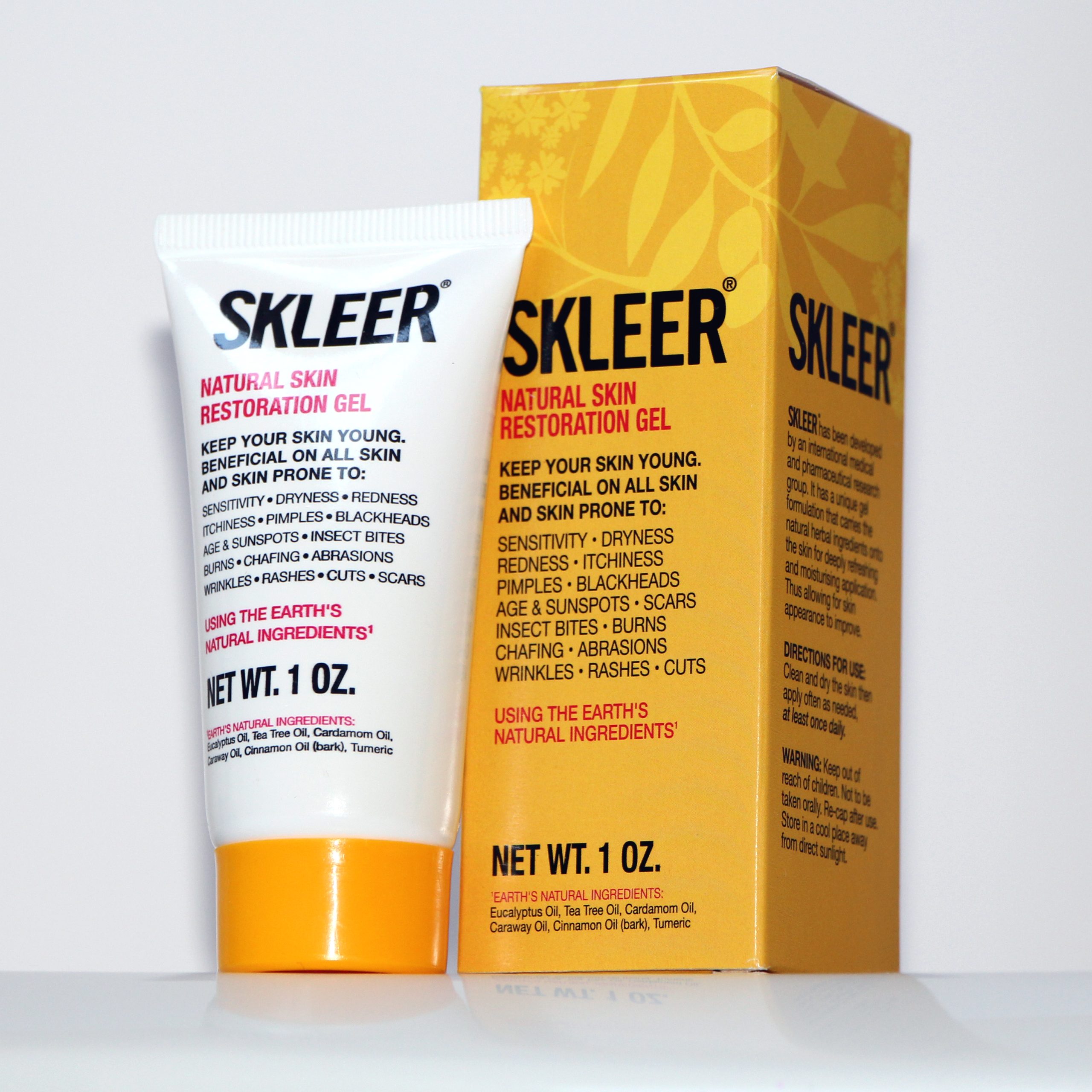 SKLEER – Natural Skin Restoration Gel – 30ml/1oz