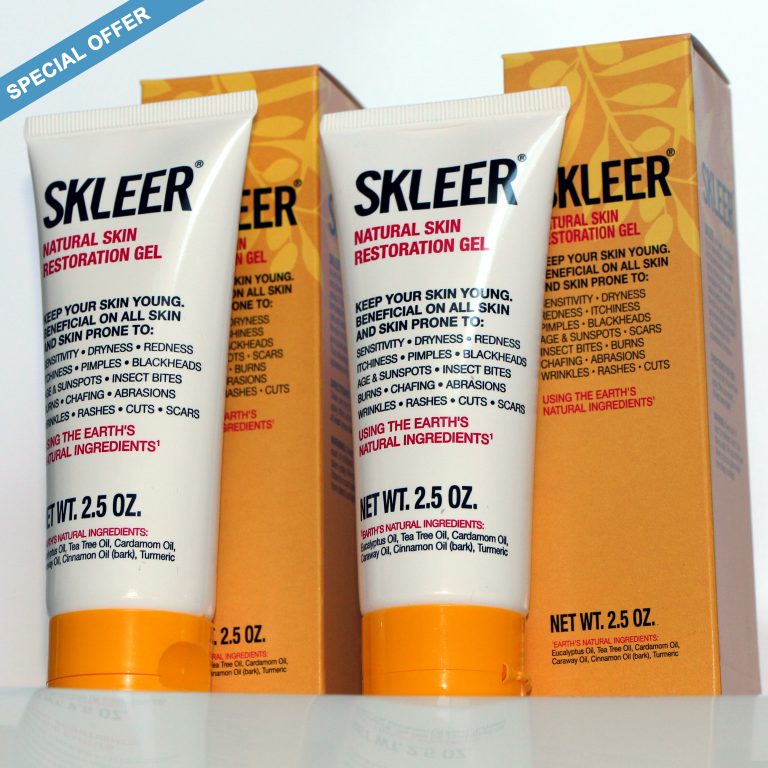 The skin blemish remover that is natural and safe - SKLEER.