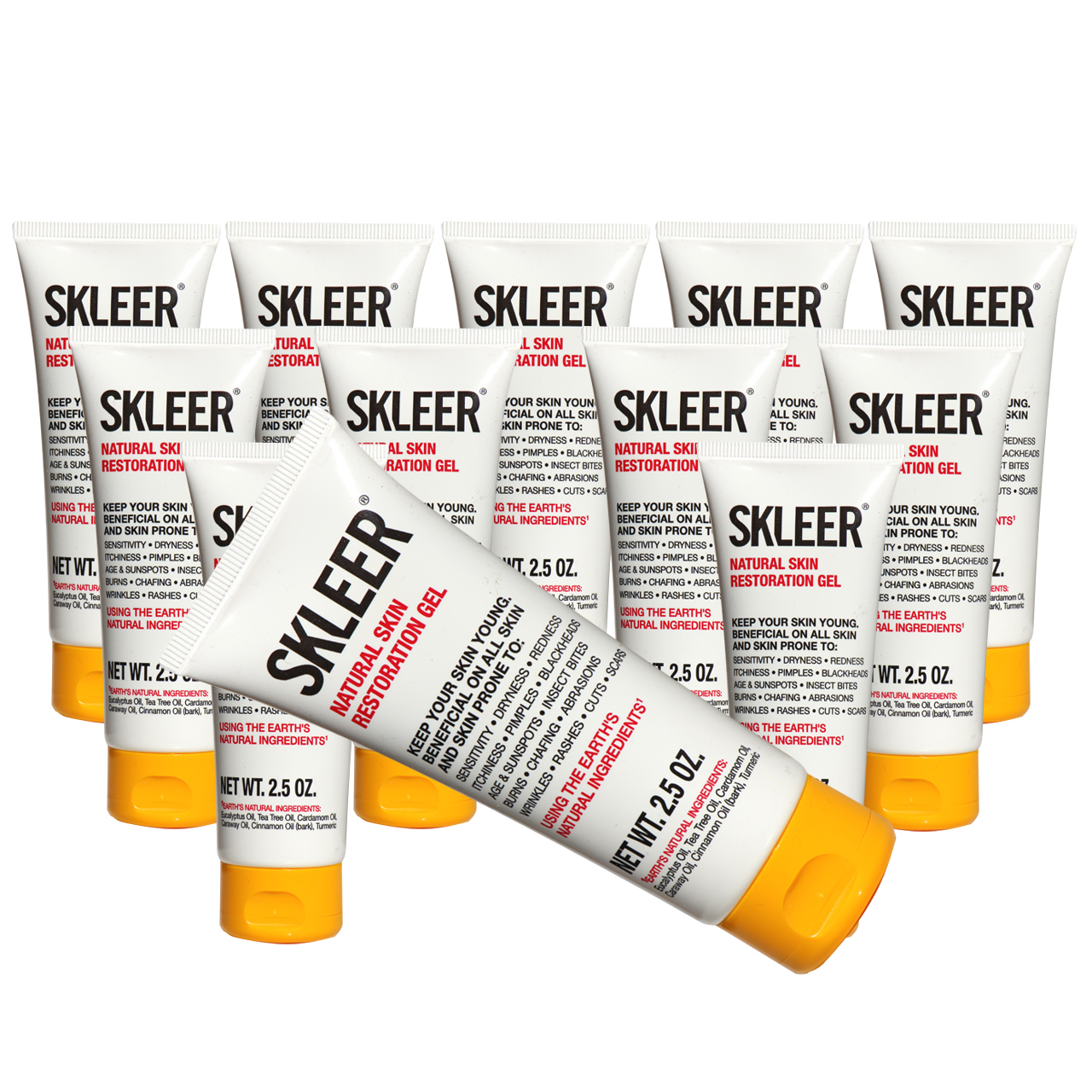 SKLEER - Natural Skin Restoration Gel - 75ml/2.5oz x12