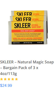 SKLEER Soap - 3 Pack