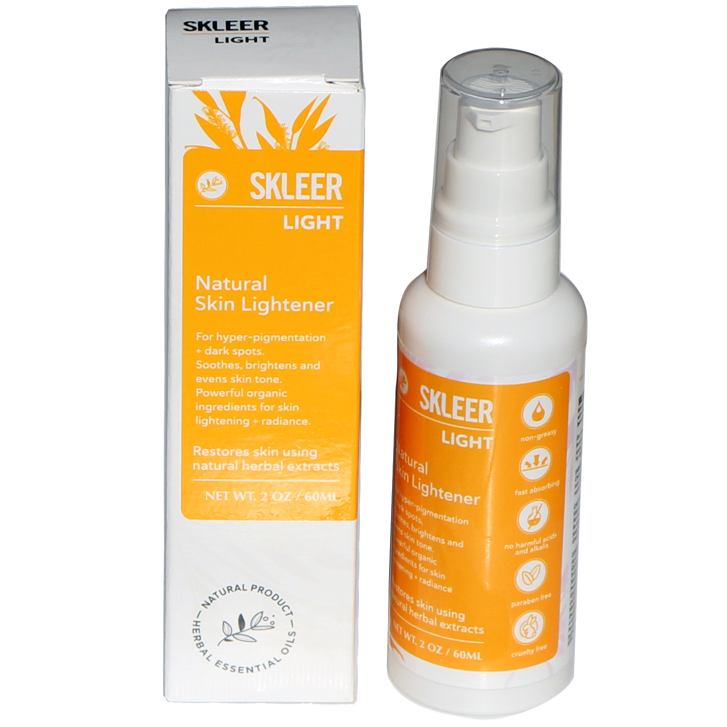 SKLEER Light - Natural Skin Lightener