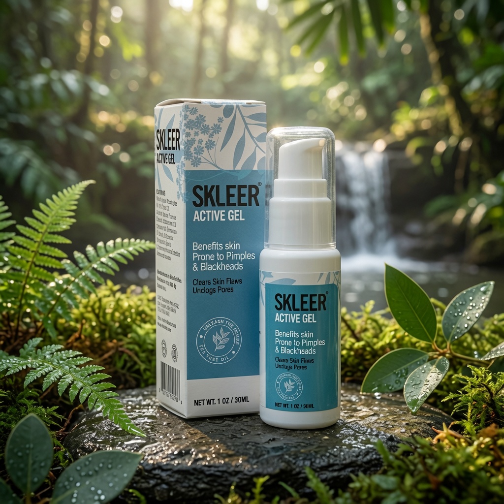 SKLEER Active Gel – Clear Pimples, Blackheads & Clogged Pores Fast (30ml) - Image 3