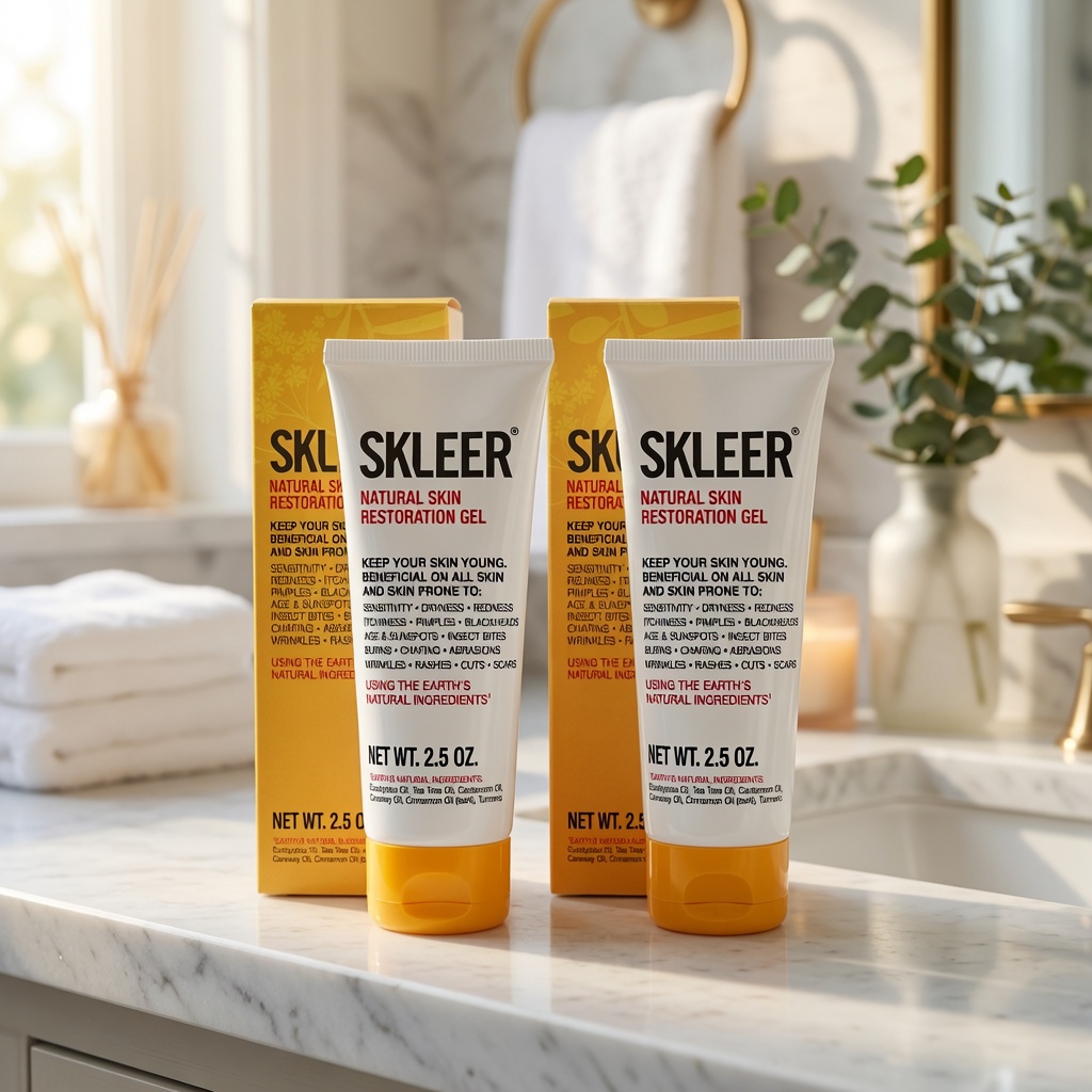 SKLEER Gel + Soap Combo — 3× Natural Skin Restoration Gel 2.5oz + 6× Natural Soap — Special Deal - Image 4