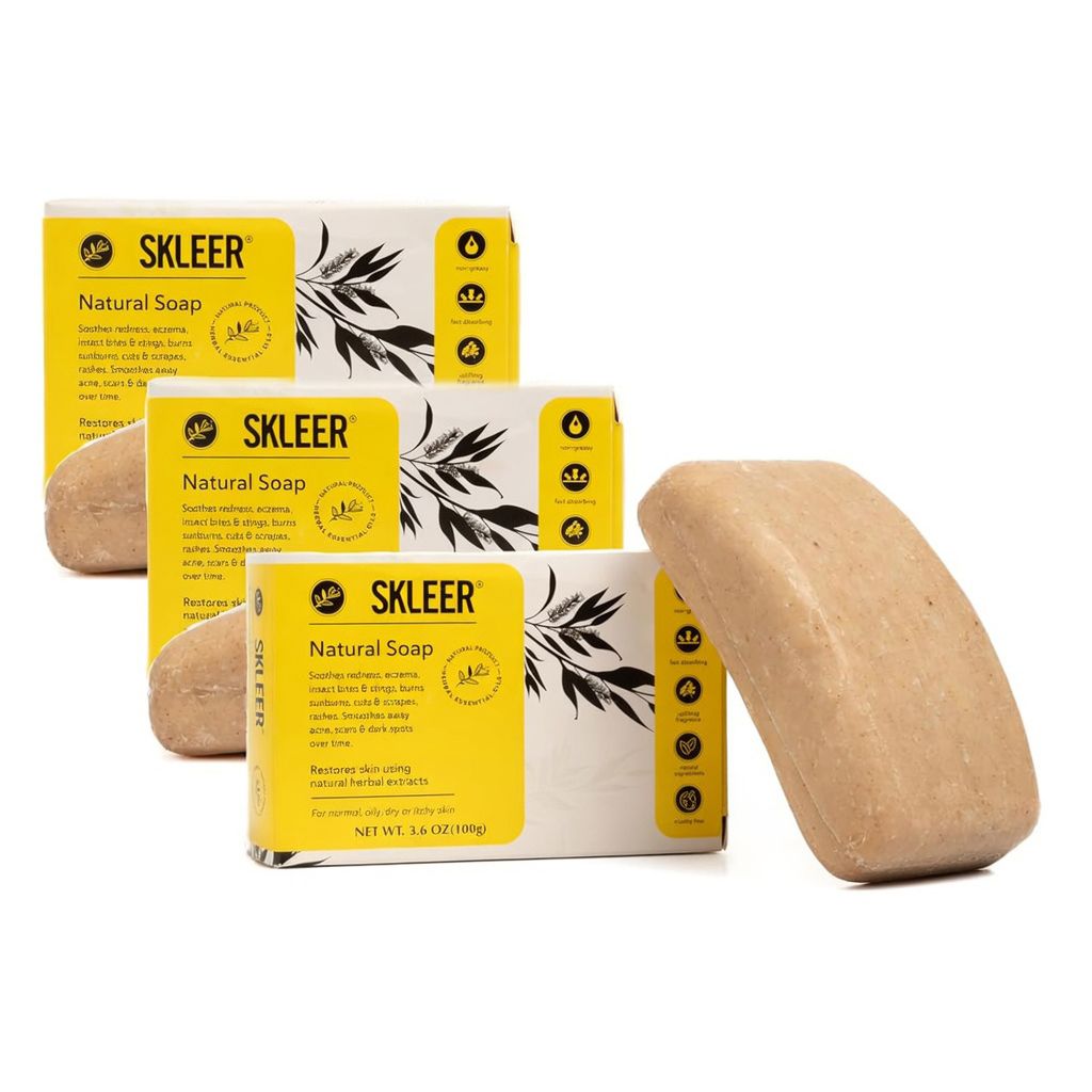 SKLEER – Natural Magic Soap – Bargain Pack of 3 x 4oz/113g